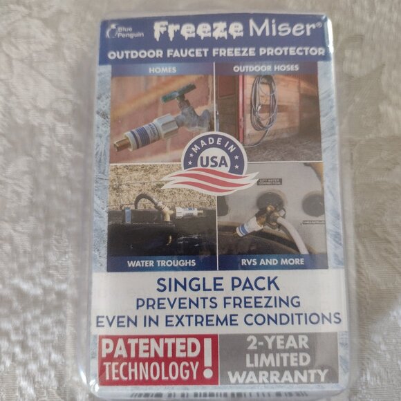 NEW – Freeze Miser Single Pack - Outdoor Faucet Freeze Protection - Picture 1 of 4